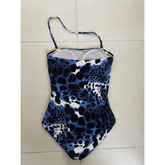 Tommy Bahama Swim One Piece Swimsuit Halter Multicolor Print Swimwear - Picture 5 of 9